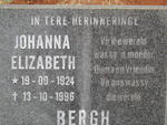 BERGH Johanna Elizabeth 1924-1996
