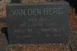 BERG Paul M., van den & Martha J.S.