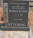 LOTTERING Maria Katie 1902-1987