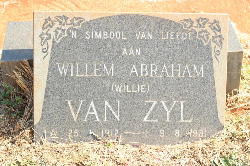 ZYL Willem Abraham, van 1912-1981
