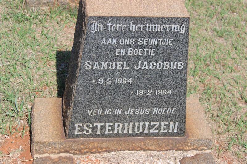 ESTERHUIZEN Samuel Jacobus 1964-1964