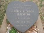 LIEBENBERG Martha Elizabeth 1902-1965