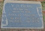 BERG Anna, v.d. 1921-1931 :: V.D. BERG Andries 1938-1938