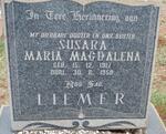 LIEMER Susara Maria Magdalena 1917-1958