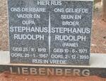 LIEBENBERG Stephanus Rudolph 1910-1967 :: LIEBENBERG Stephanus Rudolph 1971-1993