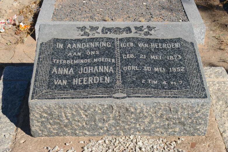 HEERDEN Anna Johanna, van 1873-1952