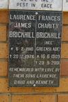 BRICKHILL Laurence James 1910-1976 & Frances Charity GREENSLADE 1909-2001