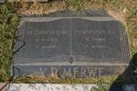MERWE Cornelius J.J., van der 1882-1951 & Elizabeth C.M. 1892-1977