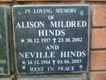 HINDS Neville 1914-2003 & Alison Mildred 1917-2002