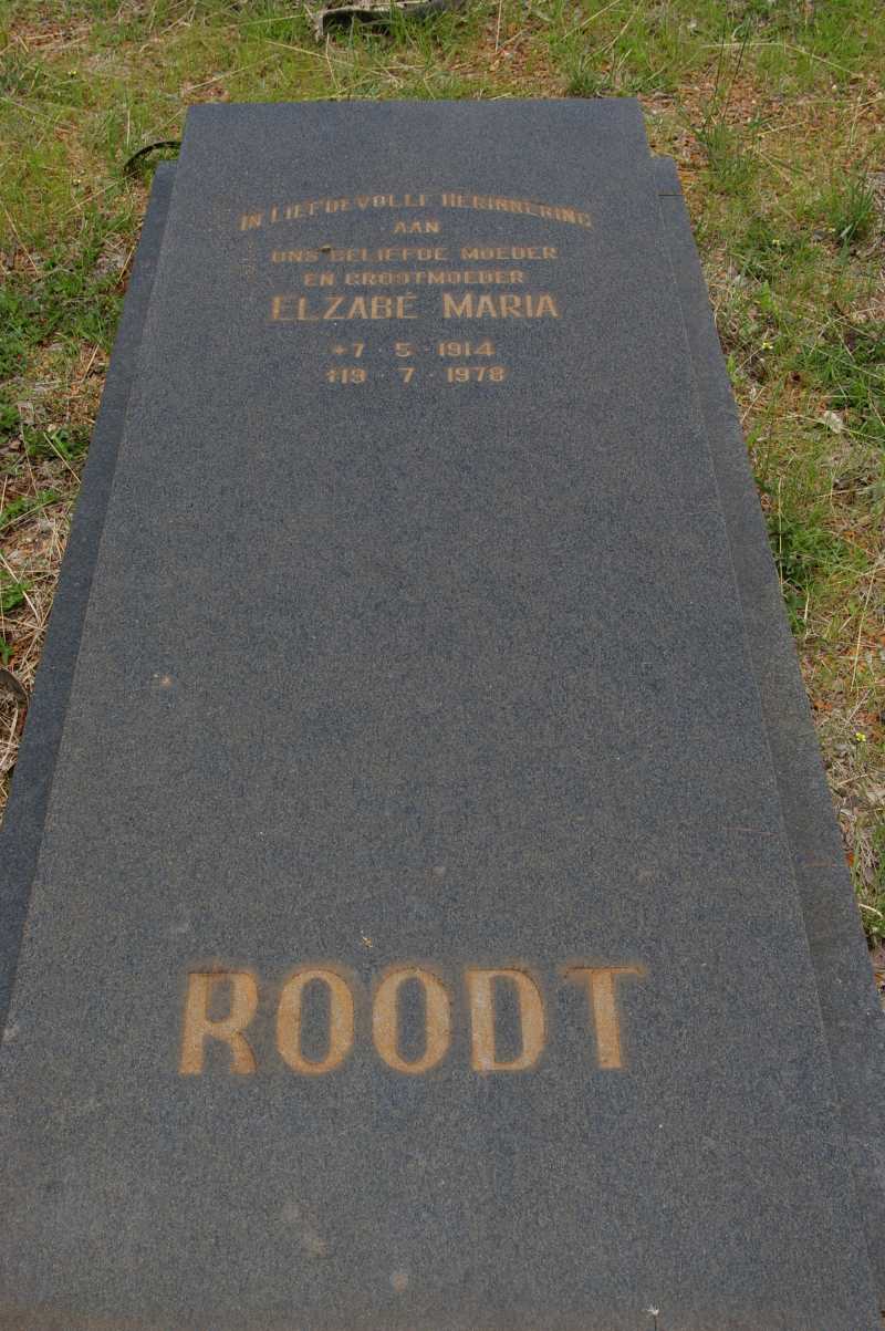 ROODT Elzabe Maria 1914-1978