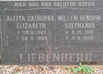 LIEBENBERG Willem Hendrik Stephanus 1861-1936 & Aletta Catherina Elizabeth 1867-1929