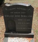 BERKLAND Avrylle Anne 1953-1957