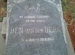 BERG Ben, van den 1938-1969