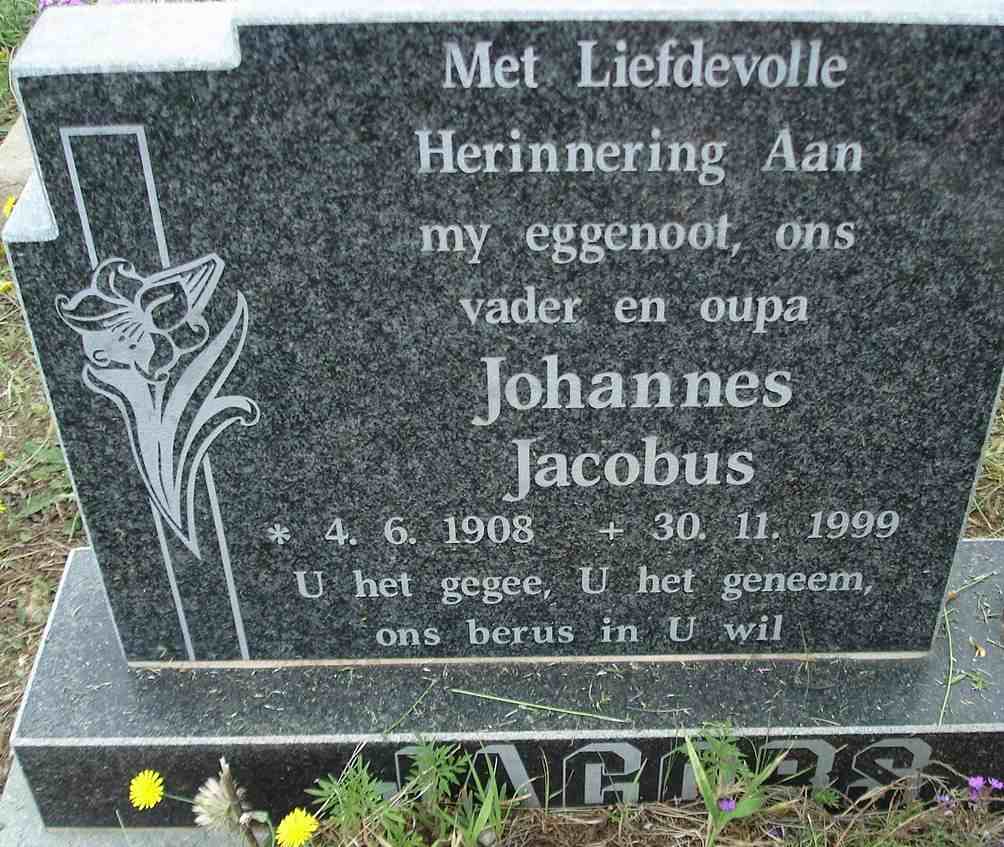JACOBS Johannes Jacobus 1908-1999