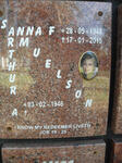SAMUELSON Arthur A. 1946- & Anna F. 1948-2015