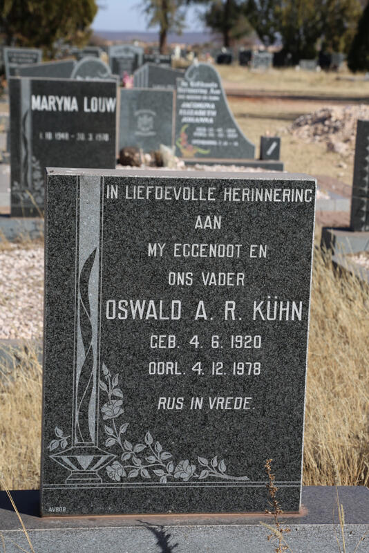 KUHN Oswald A.R. 1920-1978