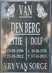 BERG Dolf, van den 1938-2015 & Bettie 1936-2012