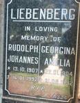 LIEBENBERG Rudolph Johannes 1907-1992 & Georgina Amelia 1904-1992