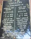 GALLON Ronnie 1912-1990 & Hilda 1918-2006