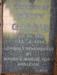 GADDIN Gerty 1924-1994