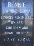 BENNIE Daphne Edna 1922-1988