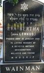 WAINMAN Eva Bertha nee LEMKUS -2001