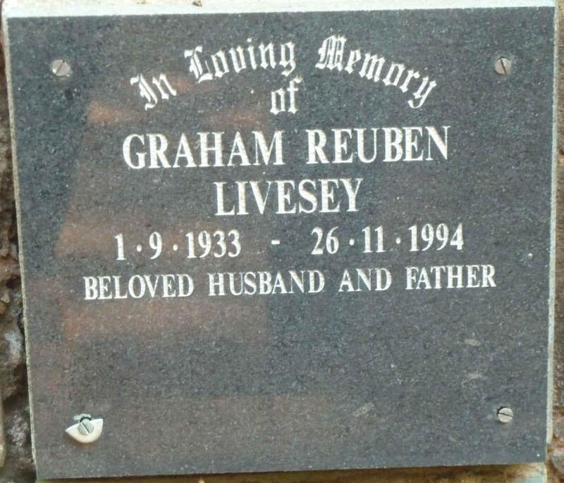 LIVESEY Graham Reuben 1933-1994