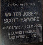 HAYWARD Walter Joseph, SCOTT 1913-2008