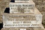 DOWIE Gertrude Margaret 1900-1900 :: DOWIE Charles William 1901-1901