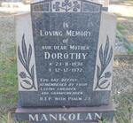 MANKOLAN Dorothy 1896-1972