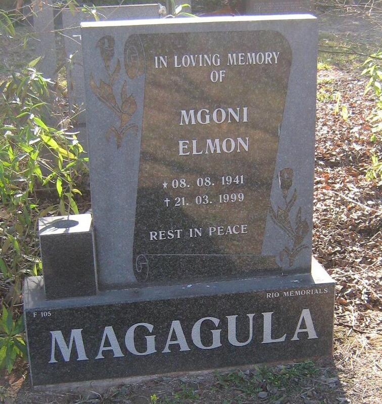 MAGAGULA Mgoni Elmon 1941-1999