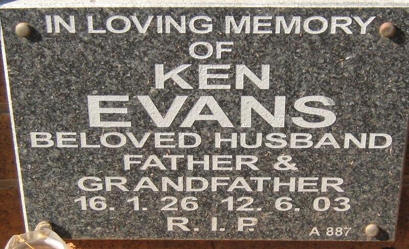 EVANS Ken 1926-2003