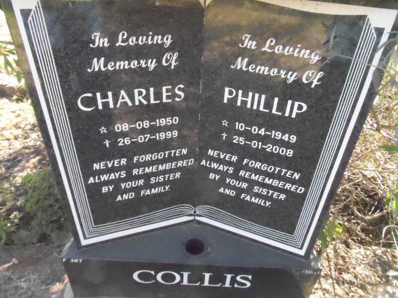 COLLIS Phillip 1949-2008 :: COLLIS Charles 1950-1999