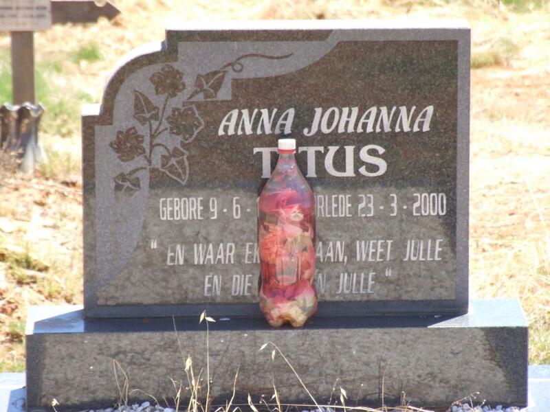 TITUS Anna Johanna ?-2000