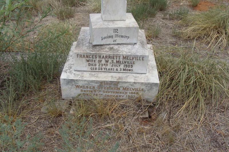 MELVILLE Walter Stephen 1848-1933 & Frances Harriett -1909
