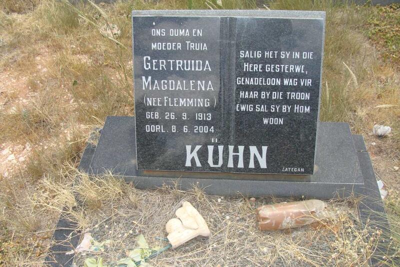 KÜHN Gertruida Magdalena nee FLEMMING 1913-2004
