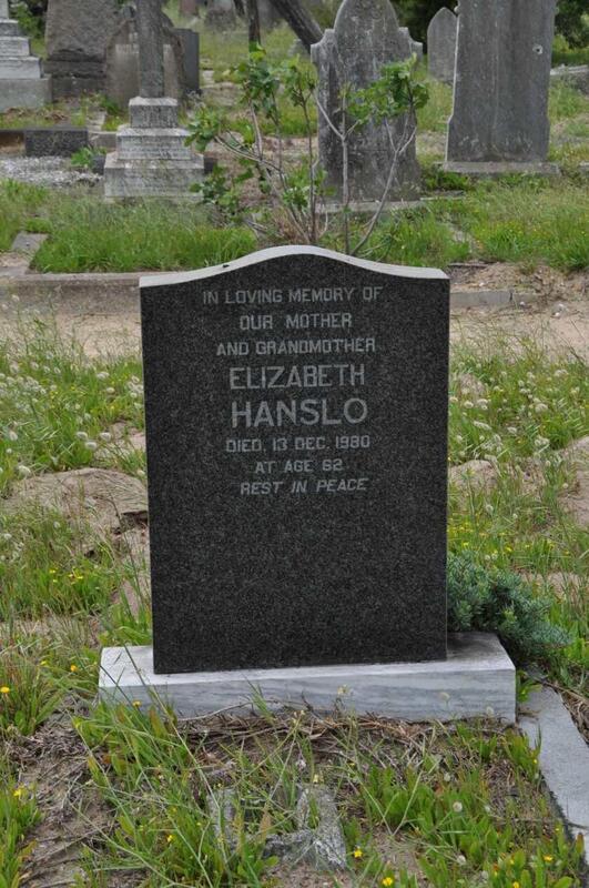 HANSLO Elizabeth -1980