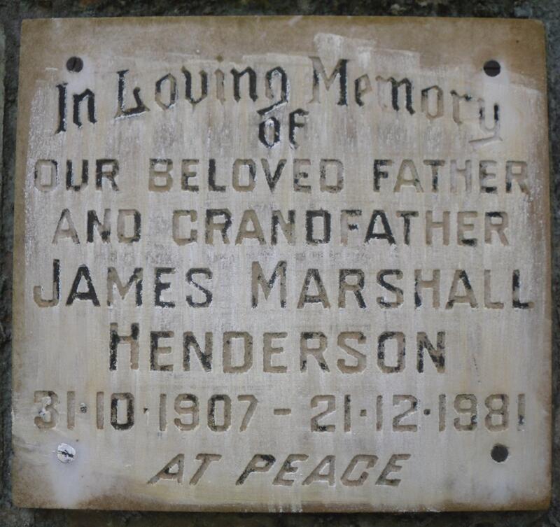 HENDERSON James Marshall 1907-1981