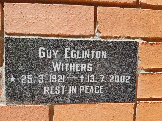 WITHERS Guy Eglington 1921-2002