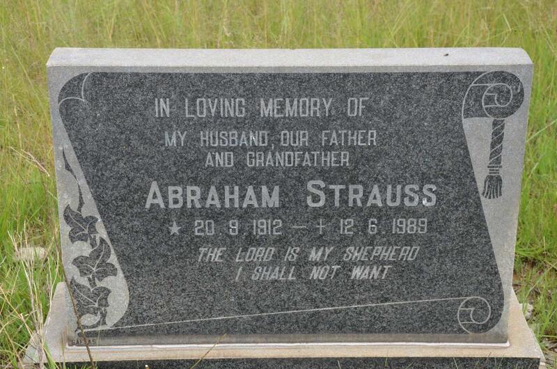 STRAUSS Abraham 1912-1989