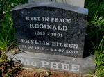 Mc PHEE Reginald 1912-1991 & Phyllis Eileen 1915-2007