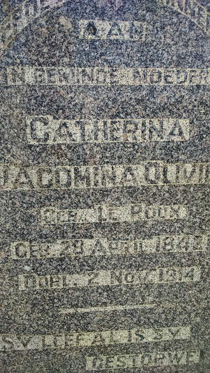 OLIVIER Catherina Jacomina nee LE ROUX 1842-1914