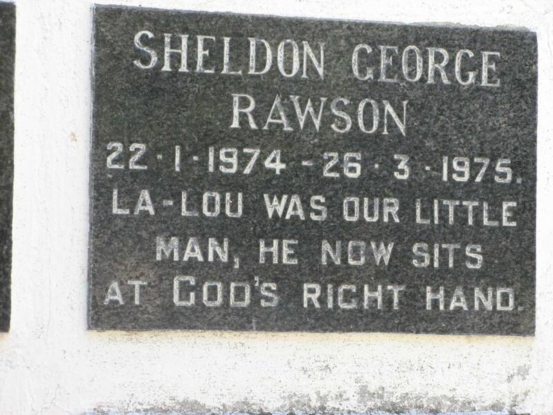 RAWSON Sheldon George 1974-1975