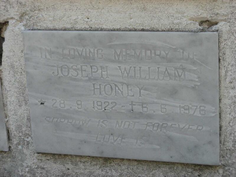 HONEY Joseph William 1922-1976