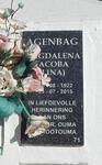 AGENBAG Magdalena Jacoba 1922-2015