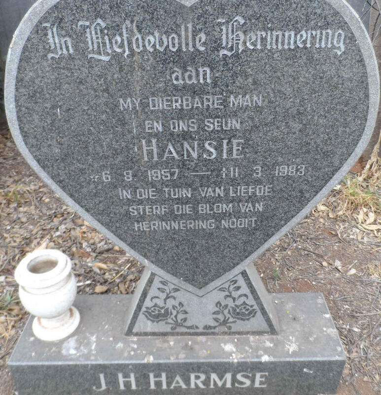 HARMSE J.H. 1957-1983