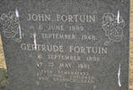 FORTUIN John 1889-1948 & Gertrude 1898-1981