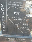 SCHALKWYK Roy 1935-2000 & Bets 1937-2005