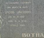 BOTHA Jacob Jacobus 1912-1970