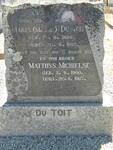 TOIT Maria, du 1885-1952 :: DU TOIT Matthys Michielse, du 1900-1967